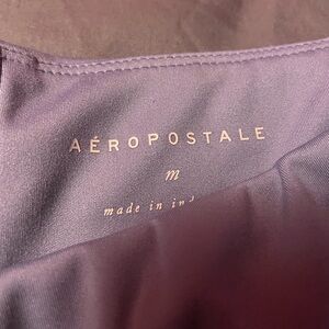Aeropostale Lavender crossover flared leggings